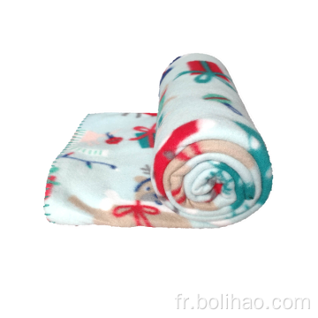 Couverture polaire brossée 100% polyester